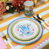 Porcelain Dessert Plate - Hand - Mamma Mia - Baci Milano